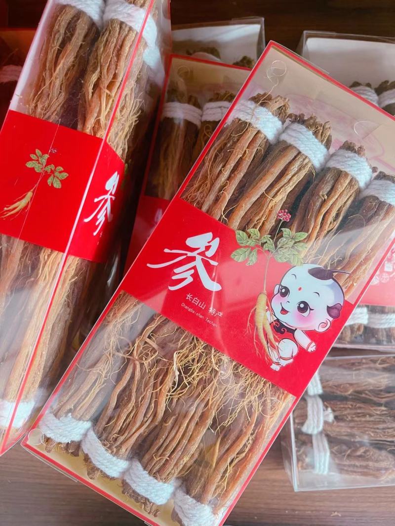 红参须长白山特产红参全须高丽参红参片包邮
