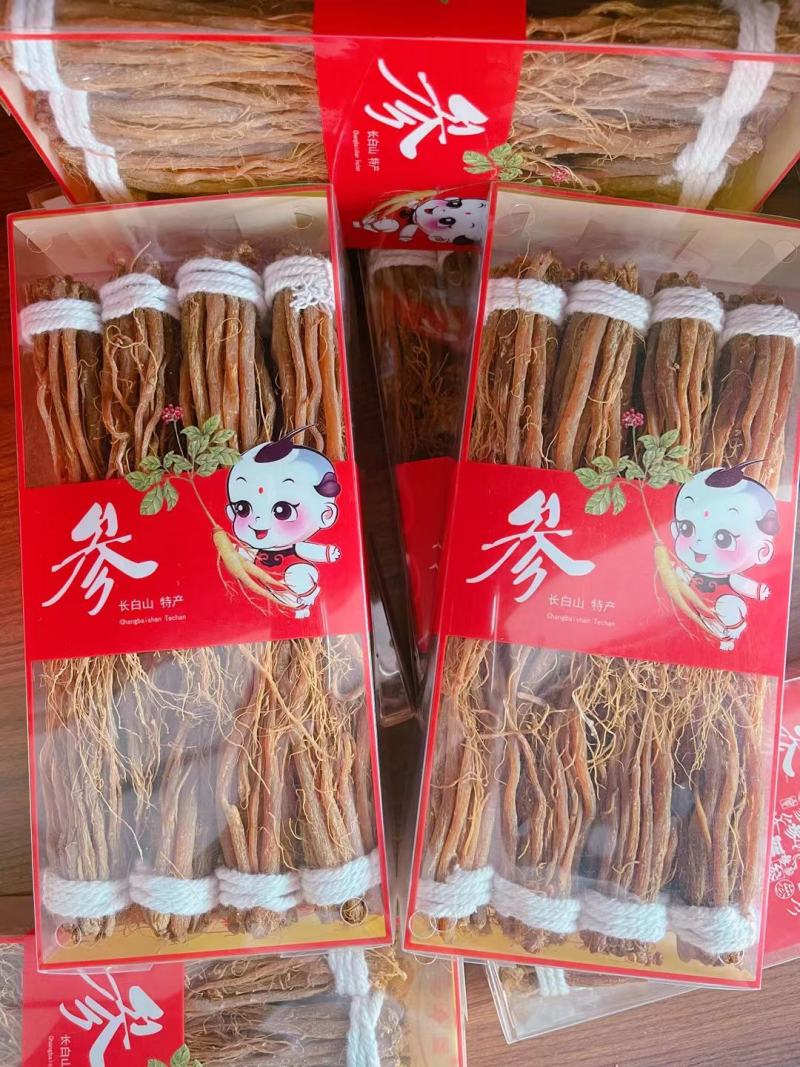 红参须长白山特产红参全须高丽参红参片包邮