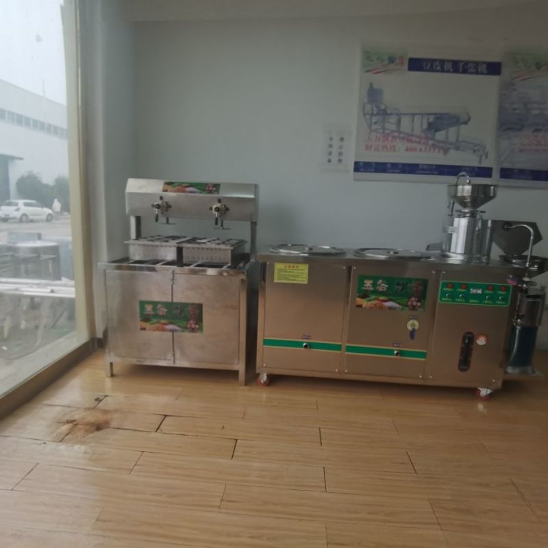 新型多功能智能双联磨豆腐机创业机器豆浆豆干豆腐脑豆制品机