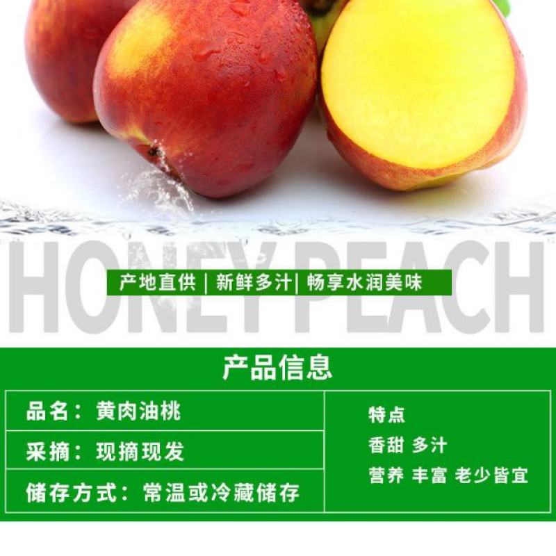 新鲜水果早熟油桃黄肉油桃55MM以上露天油桃产地批发