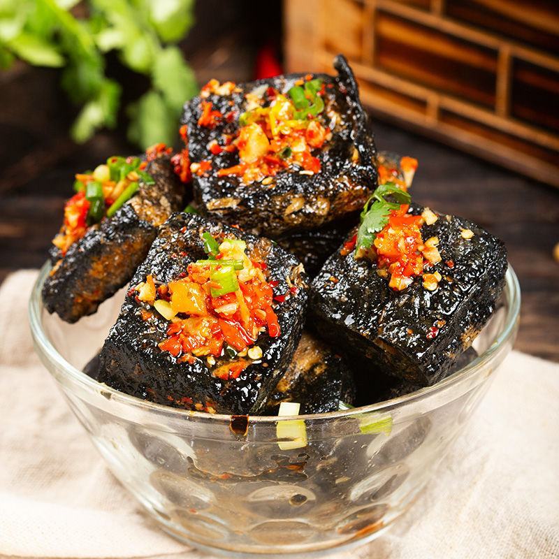 开店用湖南长沙臭豆腐生胚小吃油炸汤汁臭干子半成品商用批发