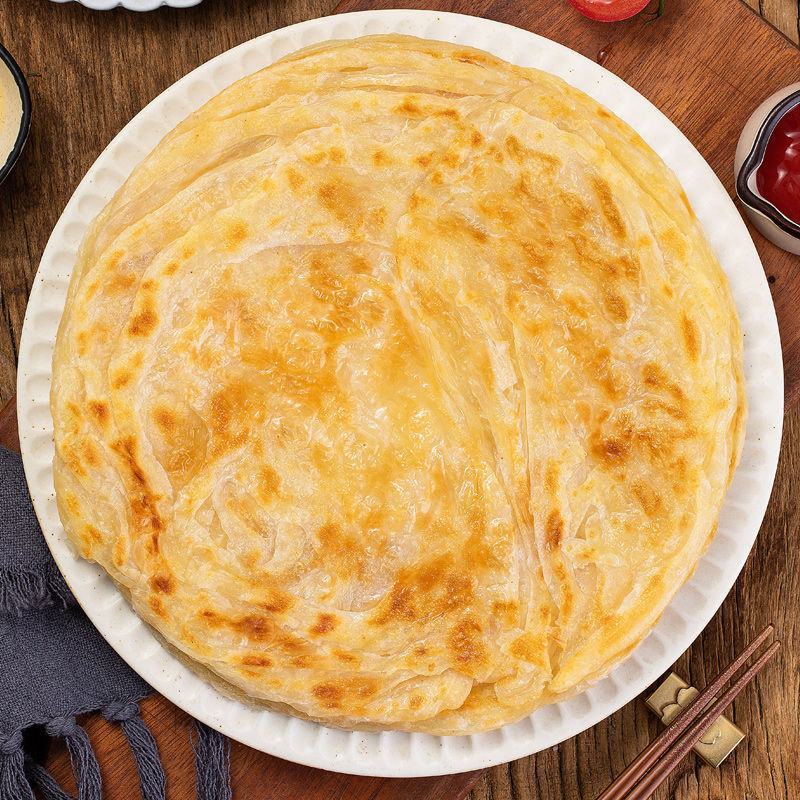 手抓饼原味千层饼大份量商用摆摊10/50片量贩装半成品饼