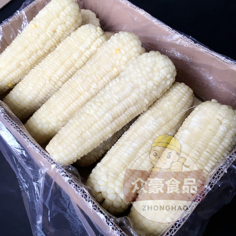 东北甜糯玉米棒白色玉米棒40根1号新鲜速冻黏糯棒玉米棒