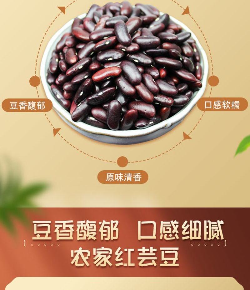云南红腰豆新货农家自种大红豆红芸豆饭豆豆馅打豆浆豆类杂粮