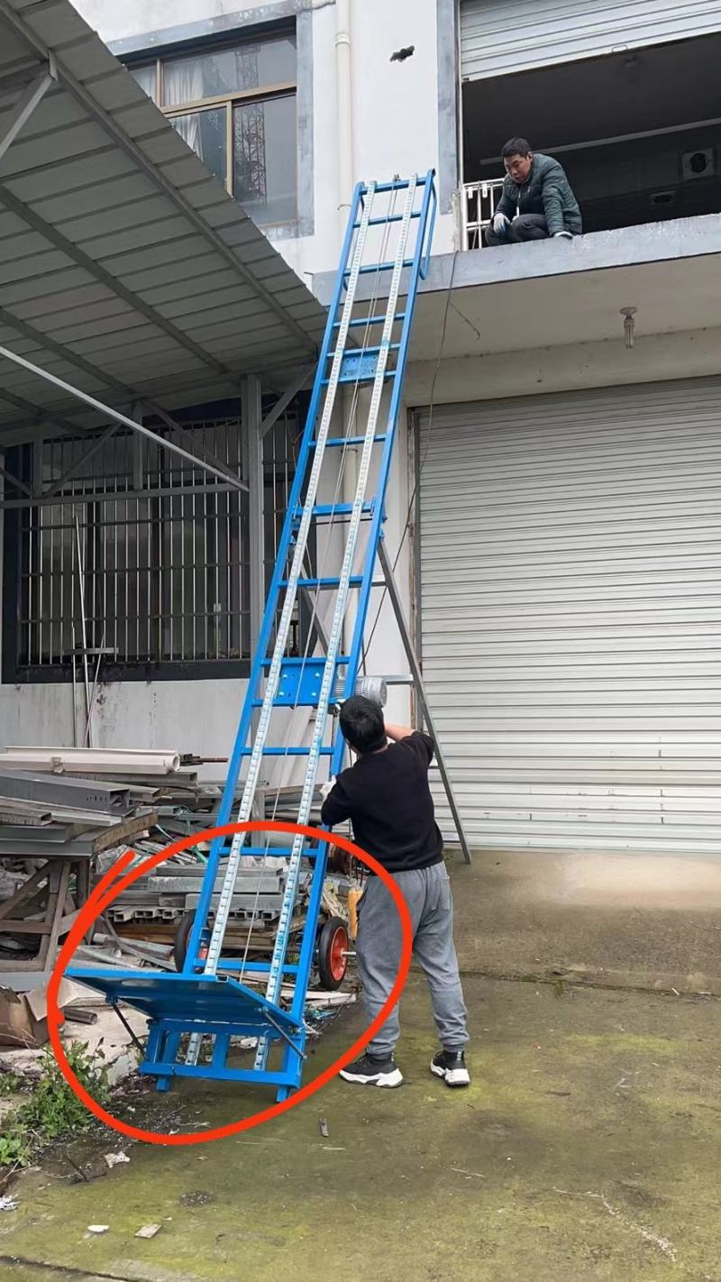 电动提升机国标槽钢材质跟车携带方便带大黄轮快速提升机