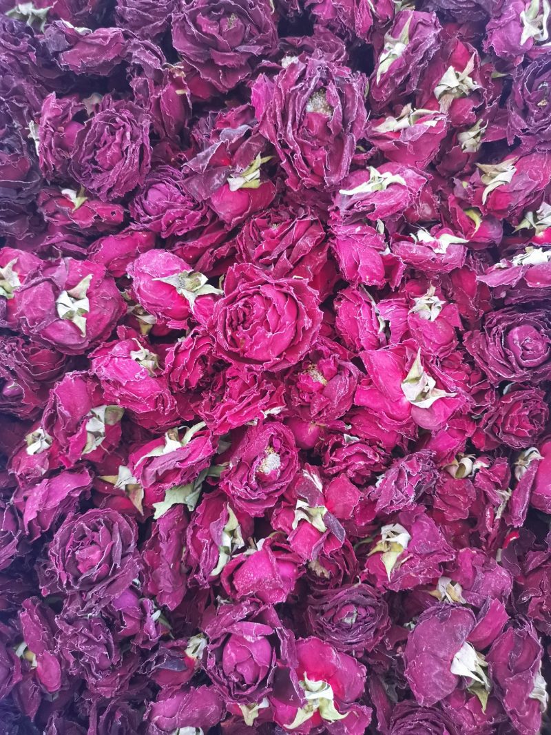 云南烤干墨红玫瑰花茶