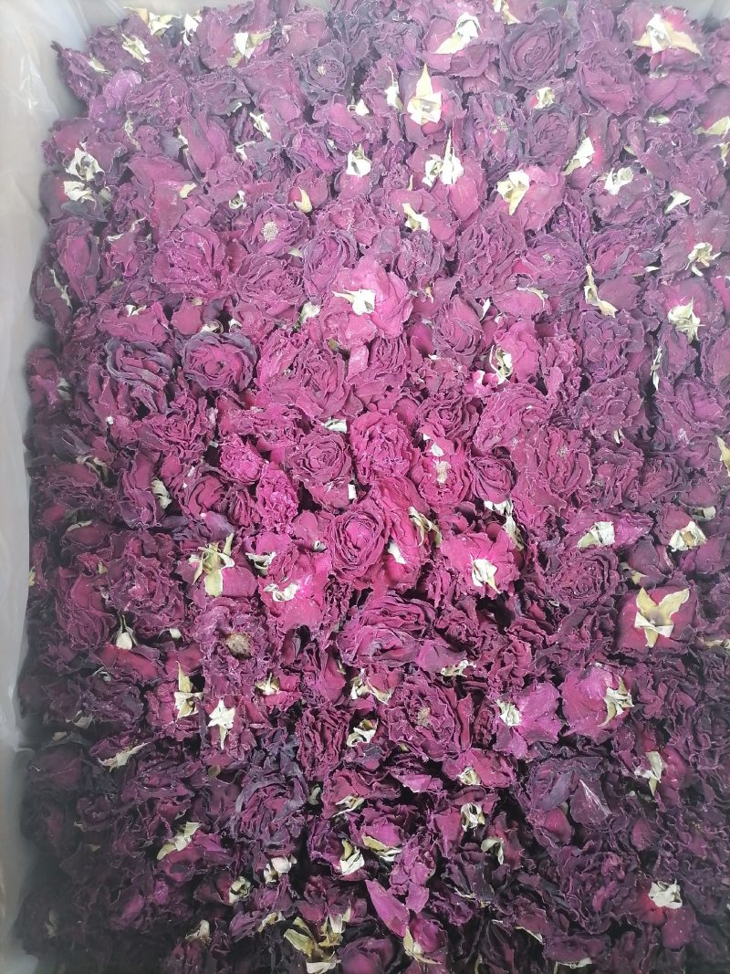 云南烤干墨红玫瑰花茶