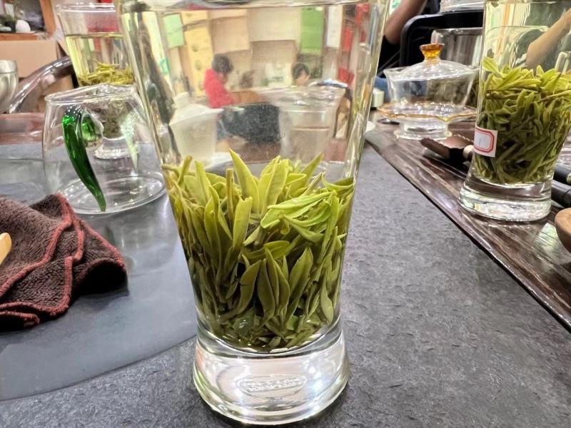 桐柏野山特产，天然玉叶茶明前绿茶纯手工制