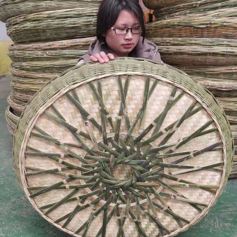 贵州纯手工编圆簸箕竹编簸箕竹子簸箕大簸箕竹编簸箕竹子加固