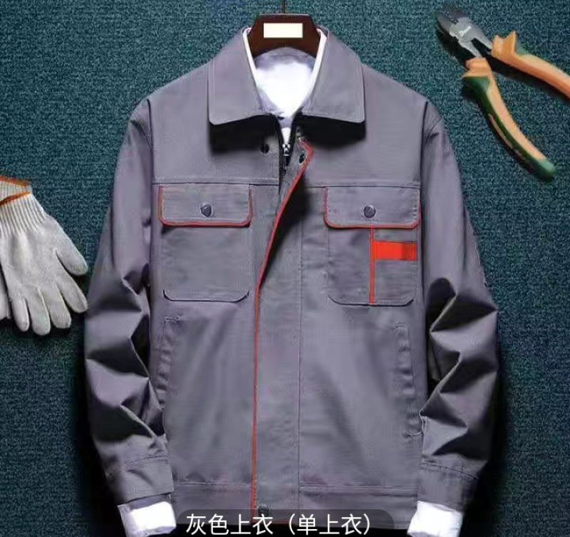 春秋工作服套装男女上衣裤子长袖加厚耐磨工装