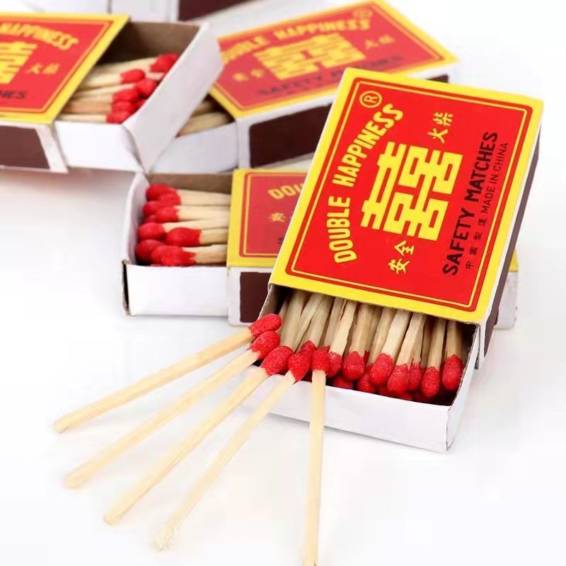 火柴家用批发点烟户外火柴洋火复古怀旧结婚野炊应急一次性火