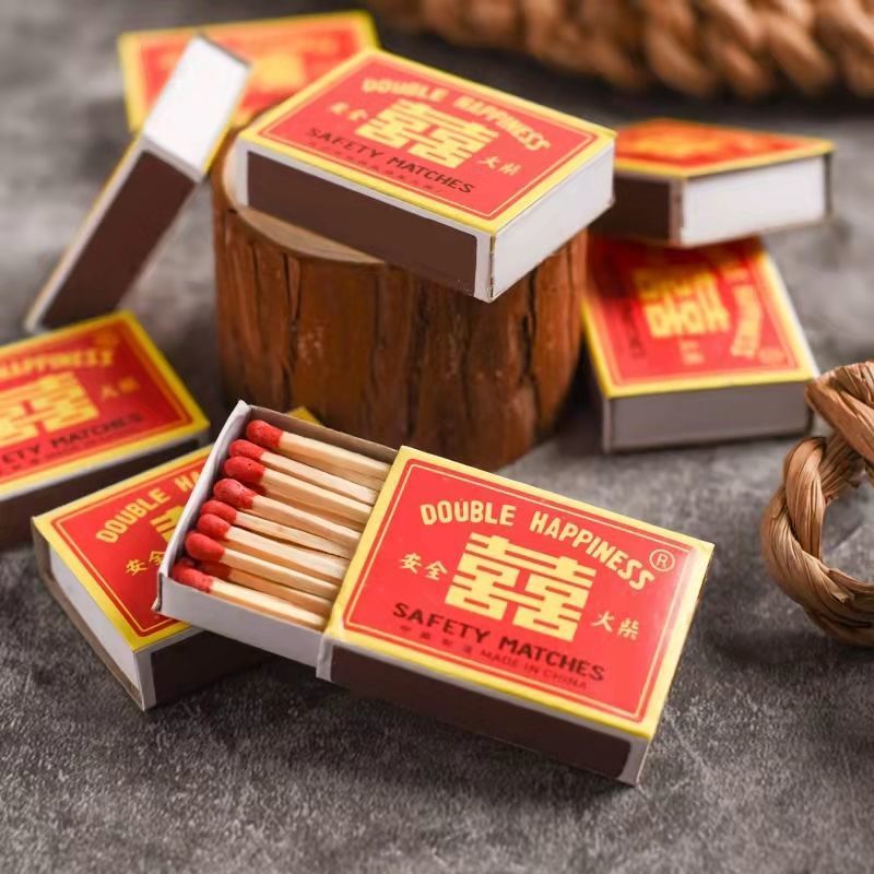 火柴家用批发点烟户外火柴洋火复古怀旧结婚野炊应急一次性火