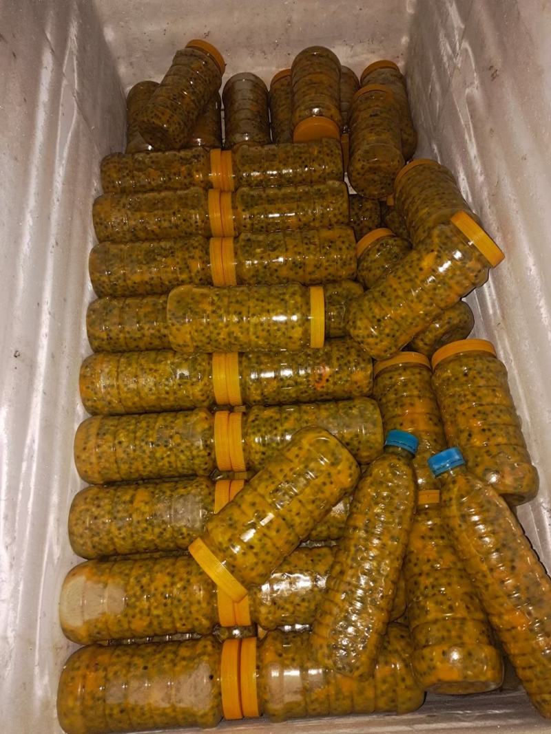 广西紫果百香果原浆，手工挖取，零添加，一件代发