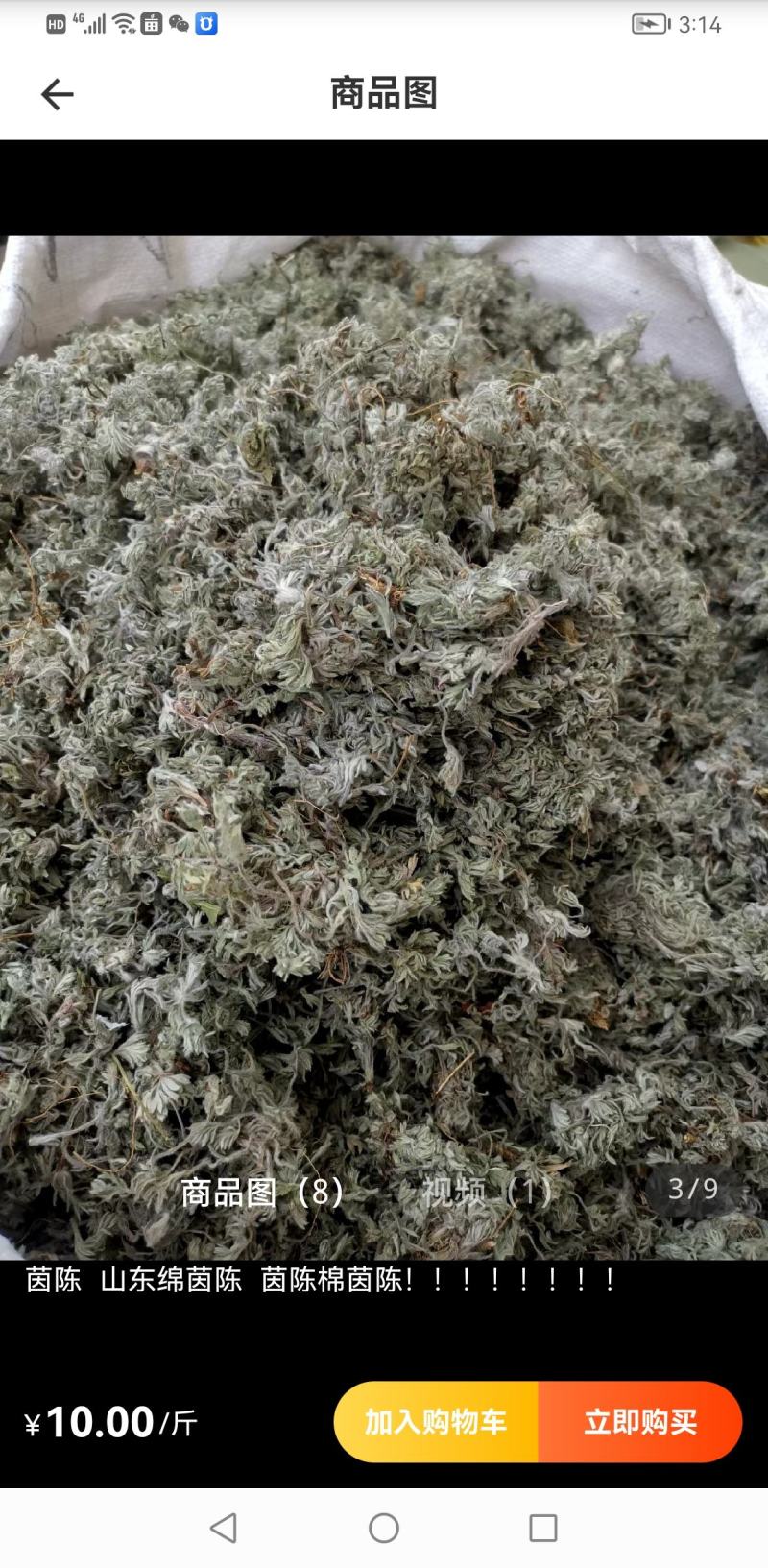 绵茵陈统装500g产地山东振兴药材购销站量大从优
