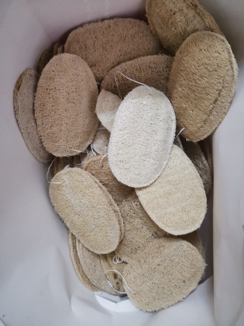 洗碗片百洁布丝瓜络片丝瓜瓢段搓澡布茶杯垫壶承加工厂家
