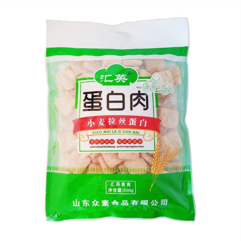 汇英蛋白肉小麦拉丝蛋白素肉人造肉干货干料大豆蛋白拉丝蛋白