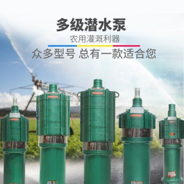 QD多级高扬程潜水泵220V农用灌溉1寸家用水井泵农田抽