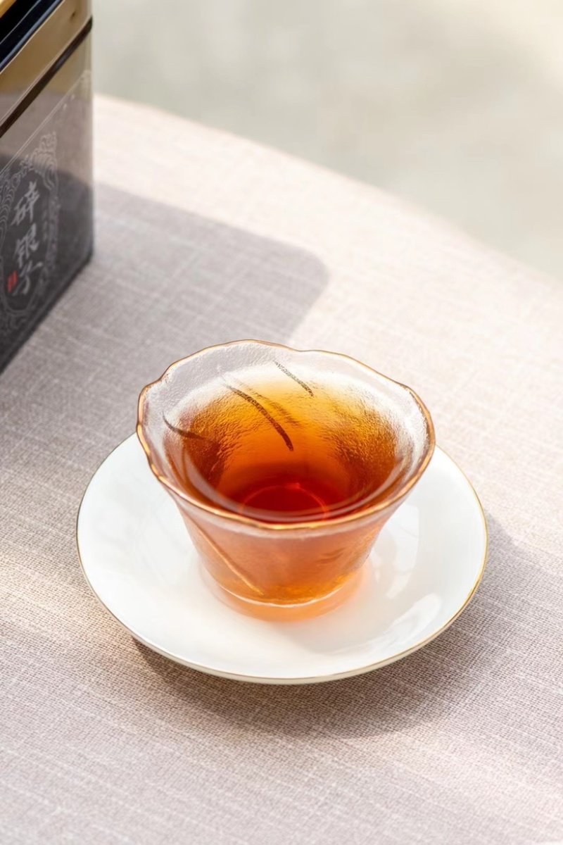 古树普洱茶化石熟茶糯米香茶叶耐泡500克茶叶支持代发