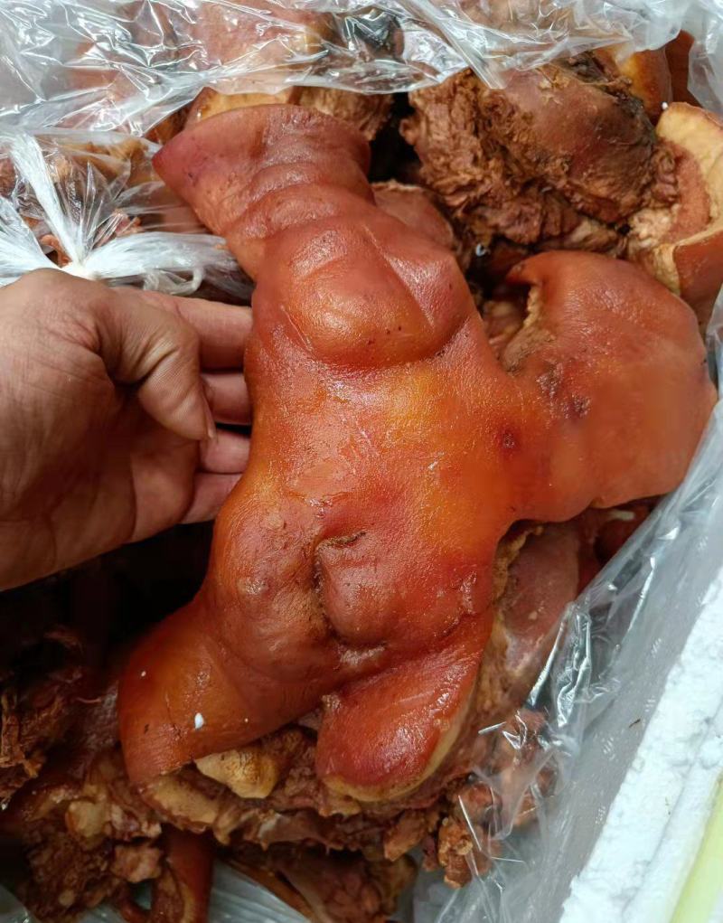全熟卤猪头肉无骨，香味十足味道好，开店摆摊好货源