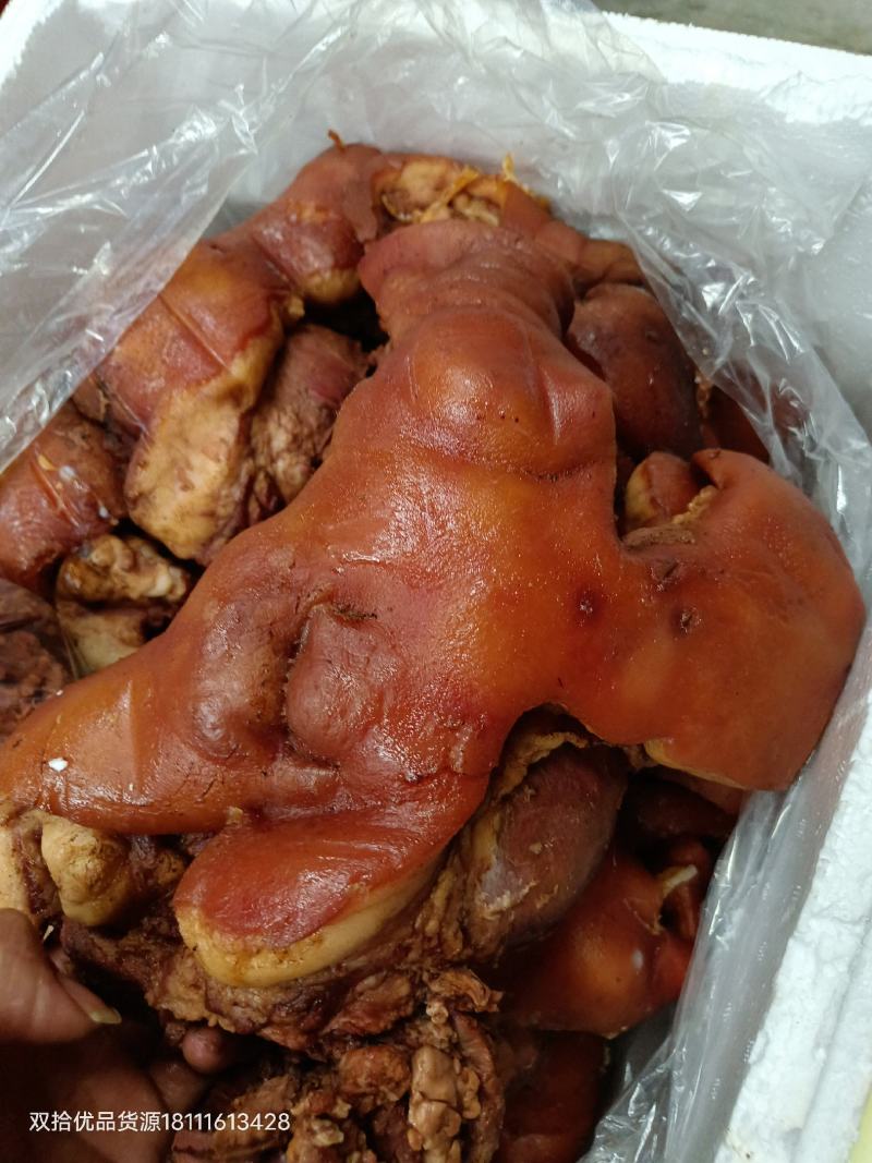 全熟卤猪头肉无骨，香味十足味道好，开店摆摊好货源