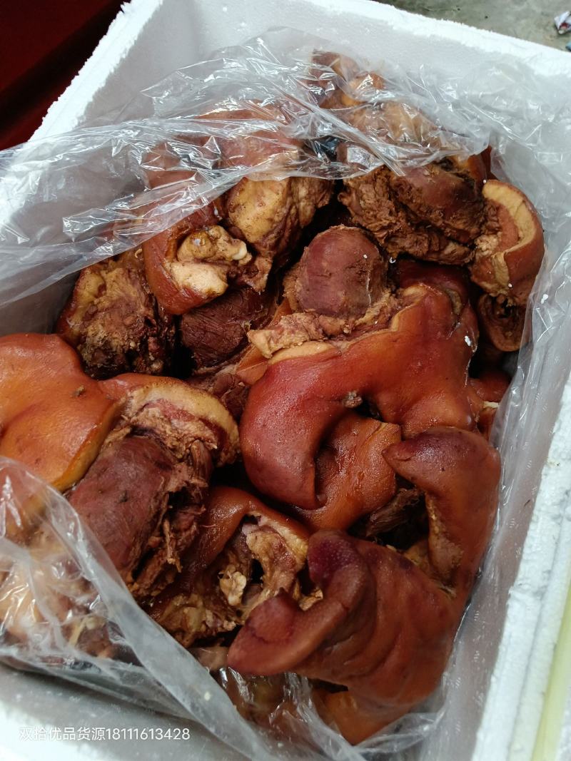 全熟卤猪头肉无骨，香味十足味道好，开店摆摊好货源