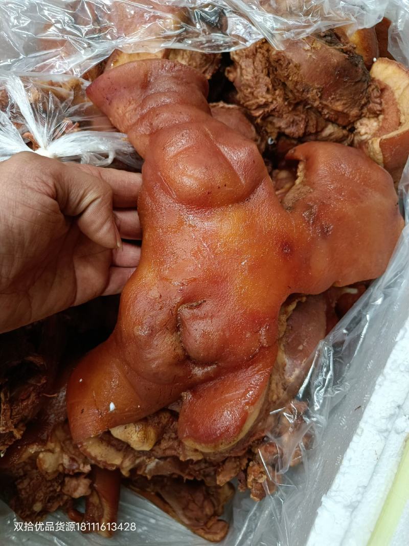 全熟卤猪头肉无骨，香味十足味道好，开店摆摊好货源