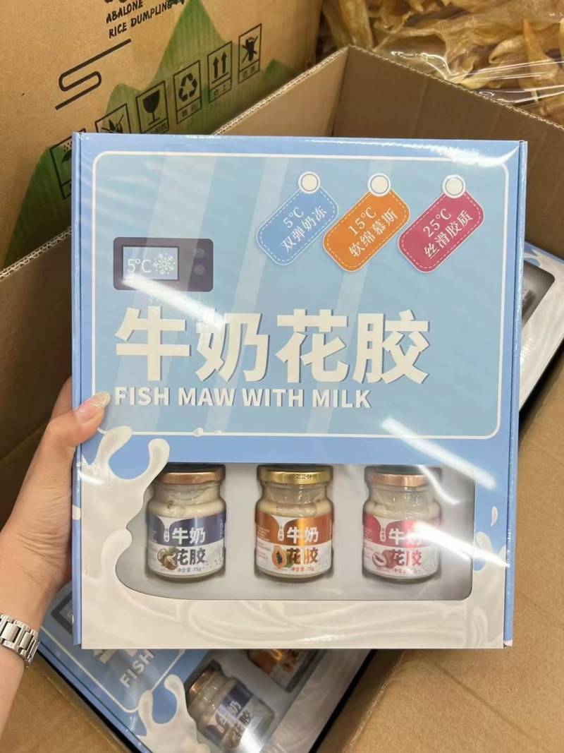 牛奶花胶即食牛奶花胶六种口味量大从优