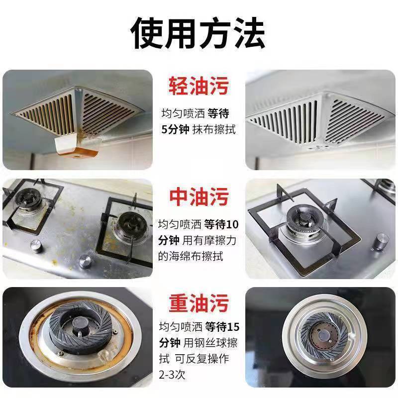 油烟机清洗剂厨房重油污净一喷强力深层清洁去油神器
