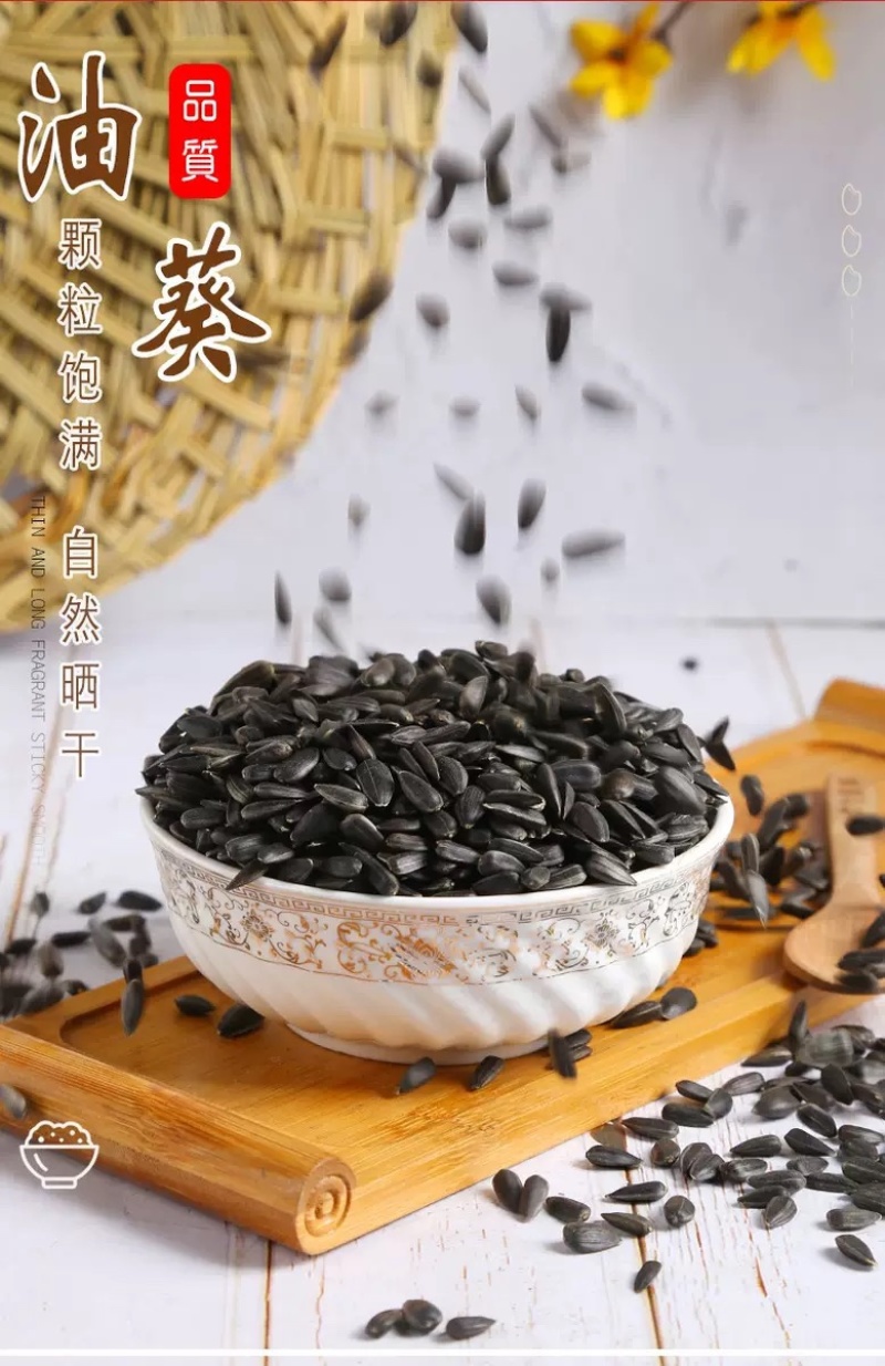 油葵榨油小瓜子鸽子粮黑瓜子饲料现货供应50斤