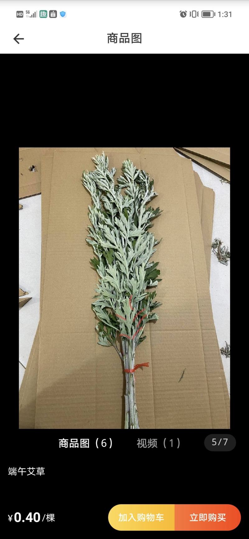 端午艾草新鲜上市