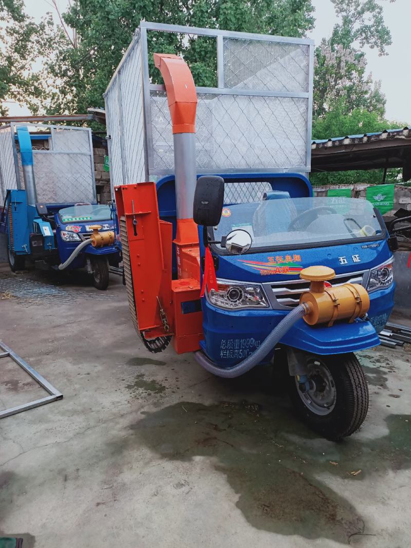 五征三轮铡草车，移动三轮铡草车，改装铡草机