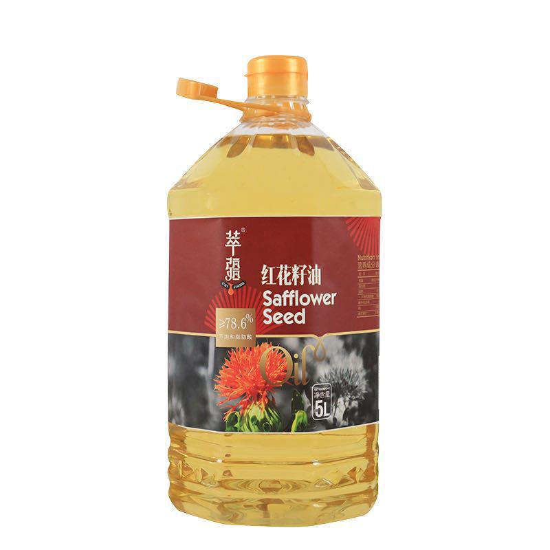 【5月份】新疆翠疆一级红花籽油5L红花籽油