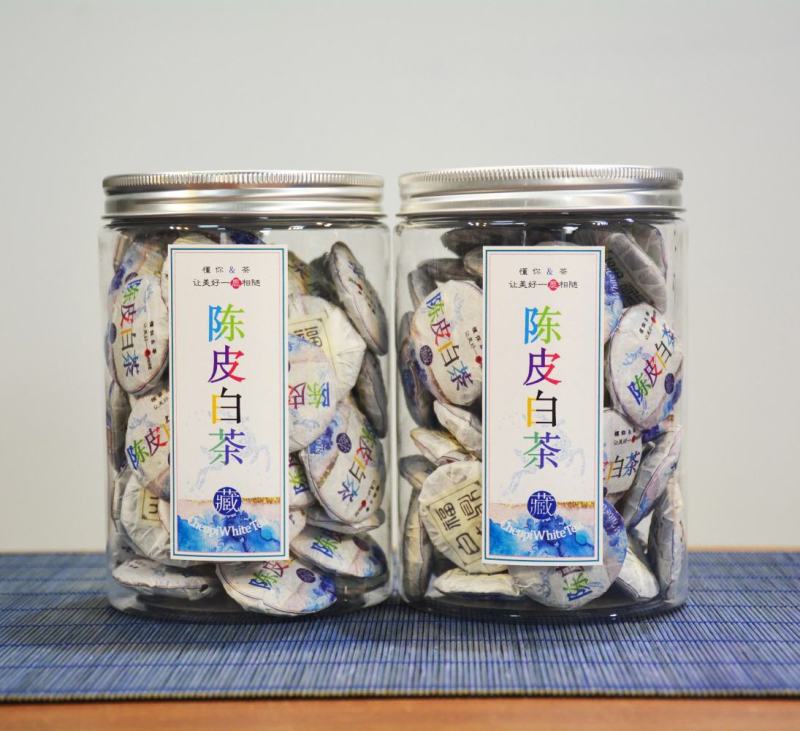 【大量批发】陈皮白茶正宗福鼎白茶茶叶寿眉陈皮老白茶小饼