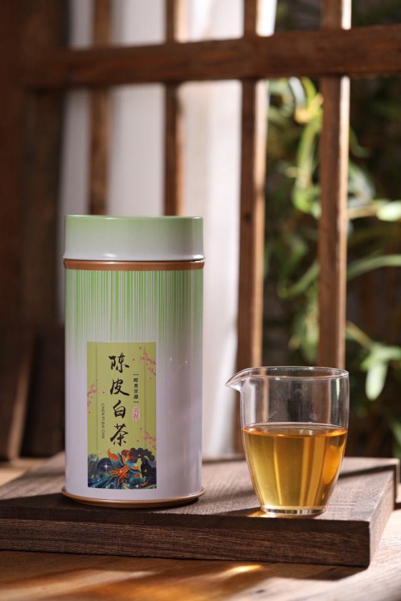 【大量批发】陈皮白茶正宗福鼎白茶茶叶寿眉陈皮老白茶小饼