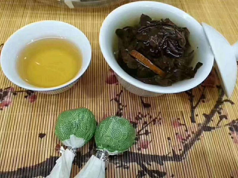 【大量批发】陈皮白茶正宗福鼎白茶茶叶寿眉陈皮老白茶小饼