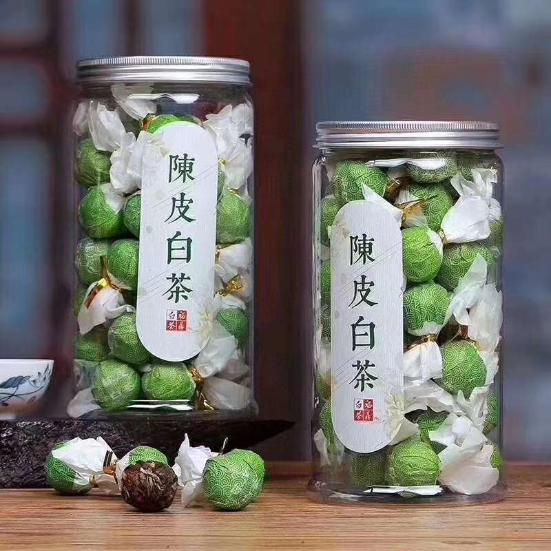 【大量批发】陈皮白茶正宗福鼎白茶茶叶寿眉陈皮老白茶小饼