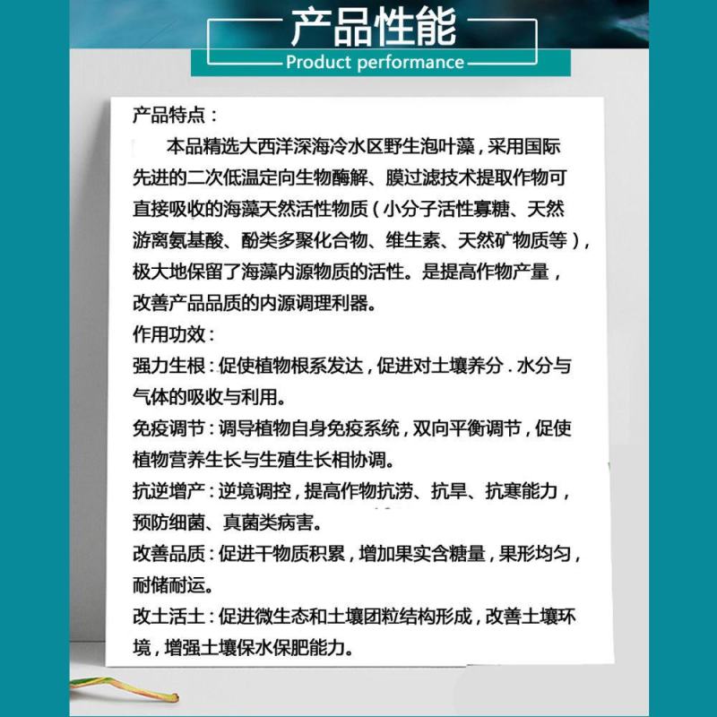 海藻碳海藻肥瓜果蔬生根壮苗保花保果控旺脱锈祛斑防裂果全营