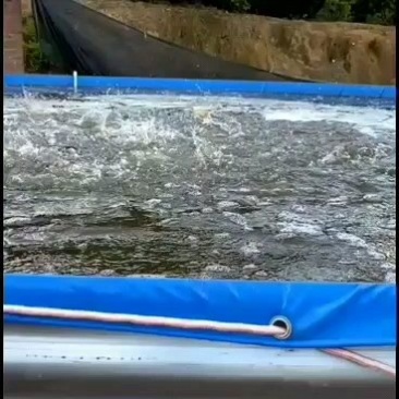 镀锌板帆布池方形圆形刀刮布养殖池蓄水池圆桶支架尺寸定做厂
