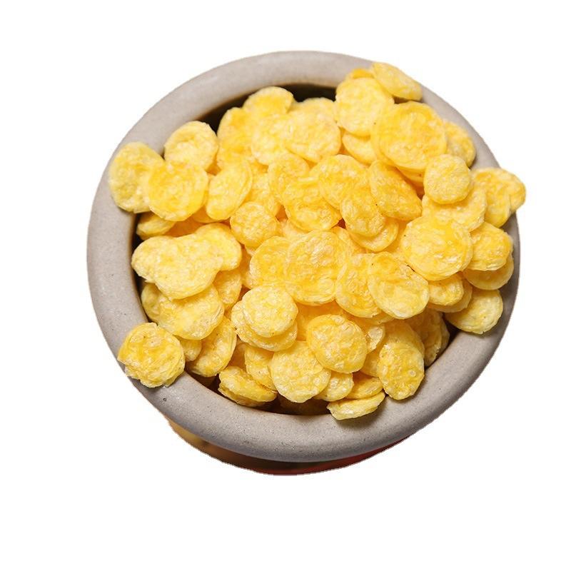 玉米片膨化食品加工原料黄玉米片现货供应袋装14斤