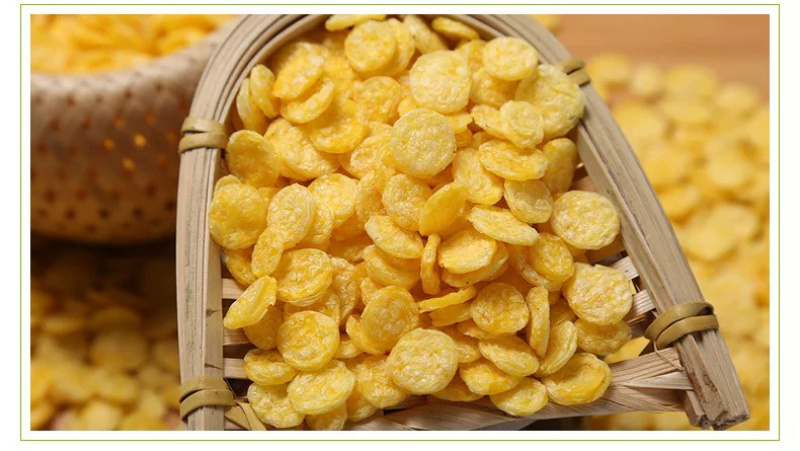 玉米片膨化食品加工原料黄玉米片现货供应袋装14斤