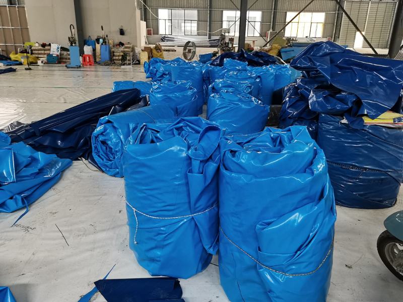 水产养殖帆布池PVC防水刀刮布水池养鱼池对虾养殖桶