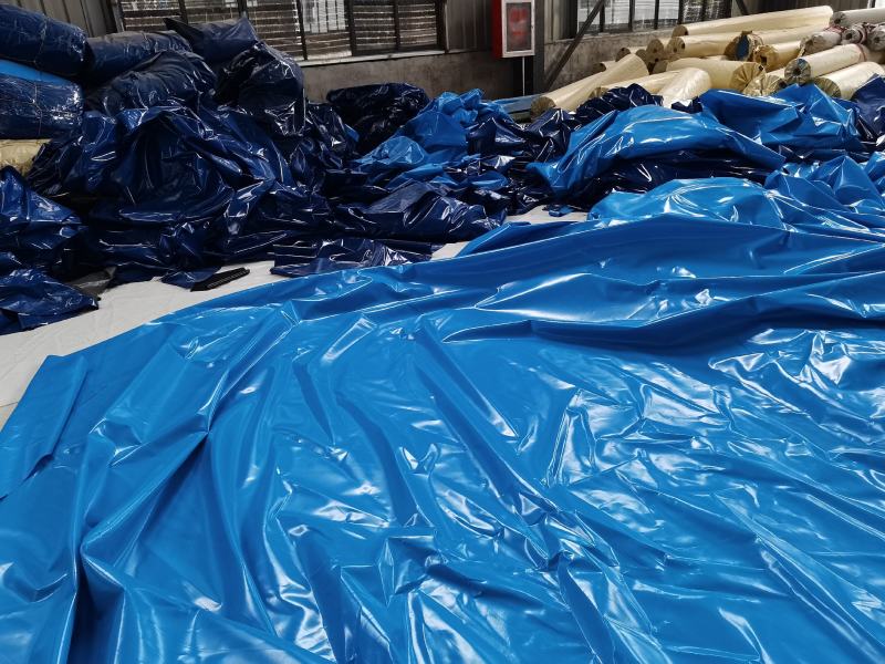水产养殖帆布池PVC防水刀刮布水池养鱼池对虾养殖桶