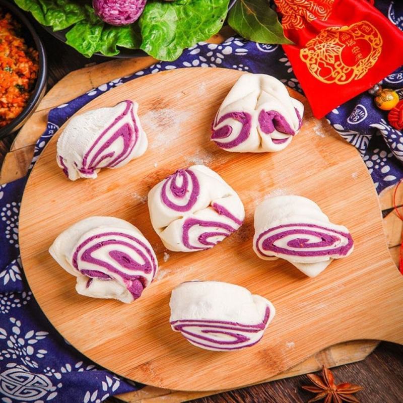 紫薯粉烘焙原料地瓜粉芋圆粉果蔬粉饺子馒头紫薯全粉
