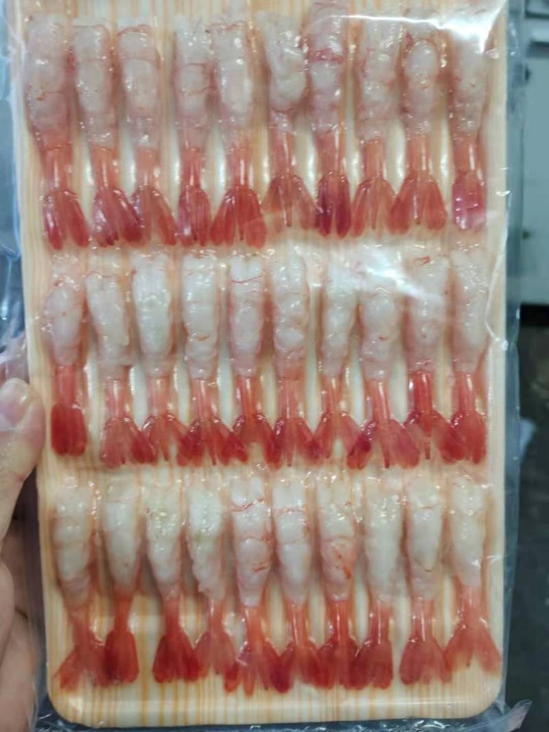 北极甜虾去头甜虾料理刺身甜虾去壳甜虾深海野生北极甜虾