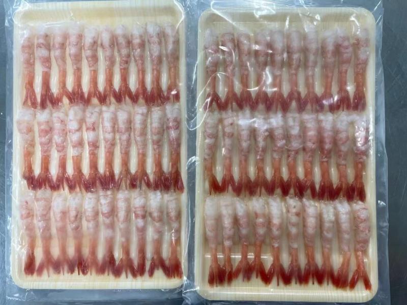 北极甜虾去头甜虾料理刺身甜虾去壳甜虾深海野生北极甜虾