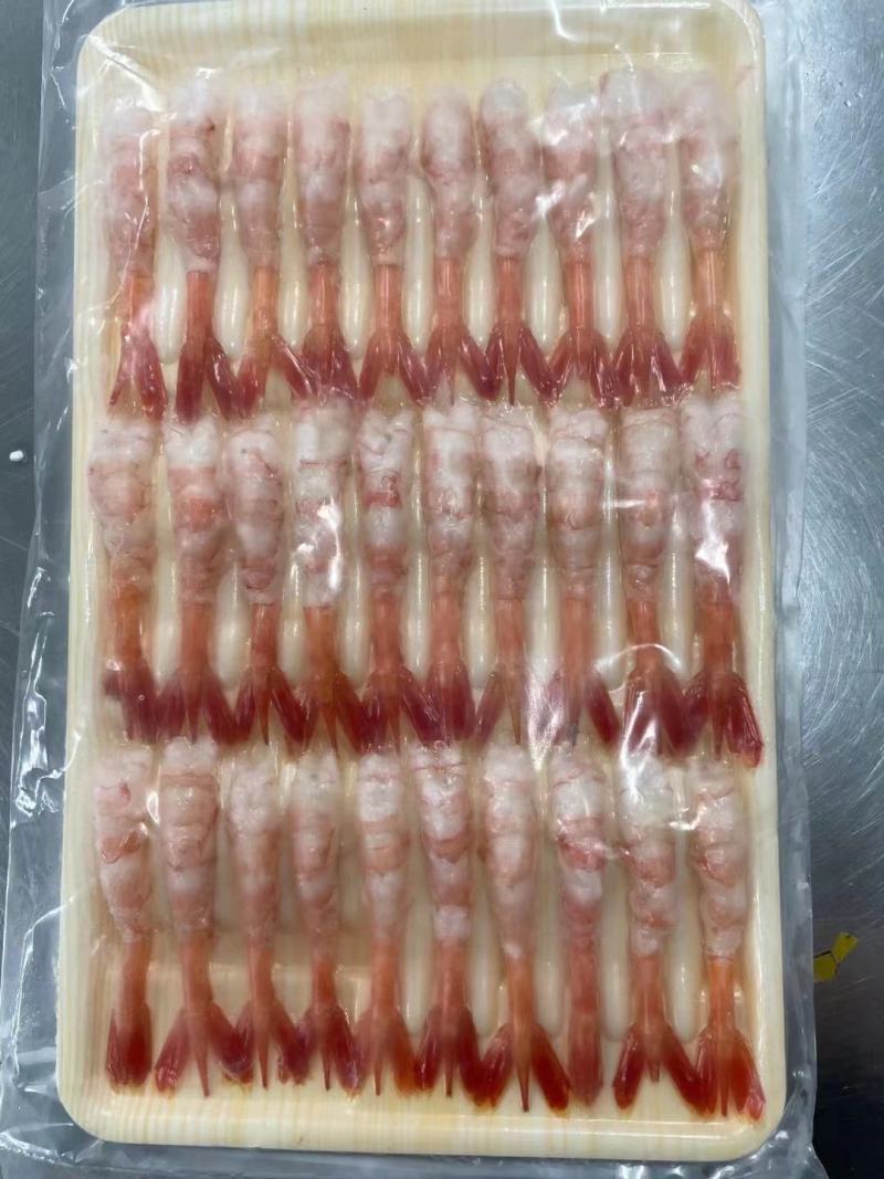 北极甜虾去头甜虾料理刺身甜虾去壳甜虾深海野生北极甜虾