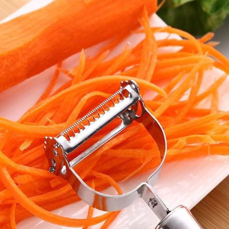 【削皮刨丝器2用款】不锈钢水果刀刨去皮削皮器胡萝卜刮皮器