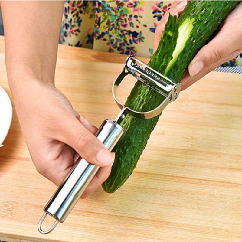 【削皮刨丝器2用款】不锈钢水果刀刨去皮削皮器胡萝卜刮皮器