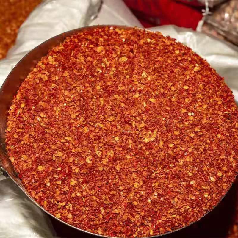 现磨特香辣椒粉陕西油泼辣子出红油特辣中辣烧烤辣椒面四川