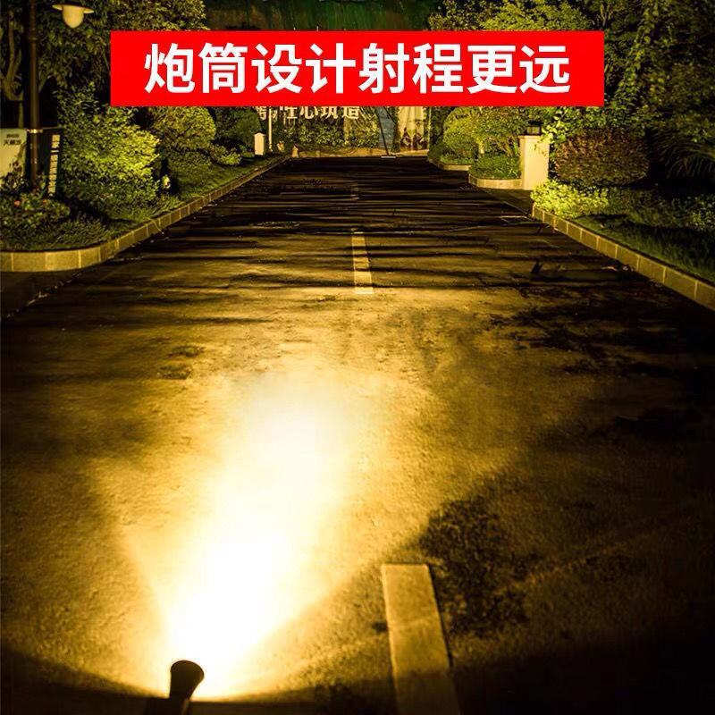 太阳能射灯户外庭院草坪灯插地别墅花园led七彩景观路灯【